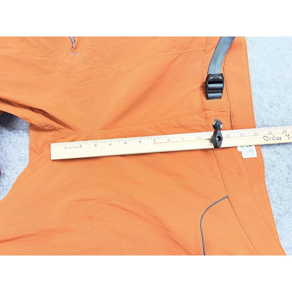 Alpine Parrot Mountain Pants Womens 18 Orange Hiking Roll-Up Belted Pockets - Picture 6 of 12
